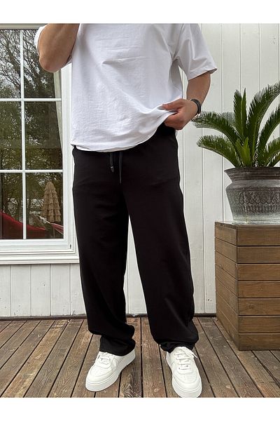 BYBASICMAN Black Basic Baggy Tracksuit Jj-711