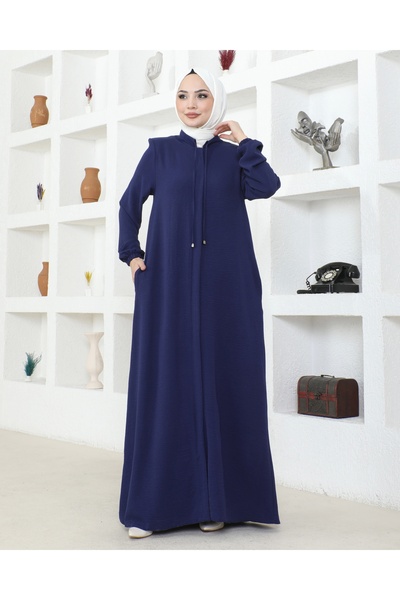 Nevayla Moda Loose Cut Aerobo - Ferace / Navy Blue Fabric (F137)