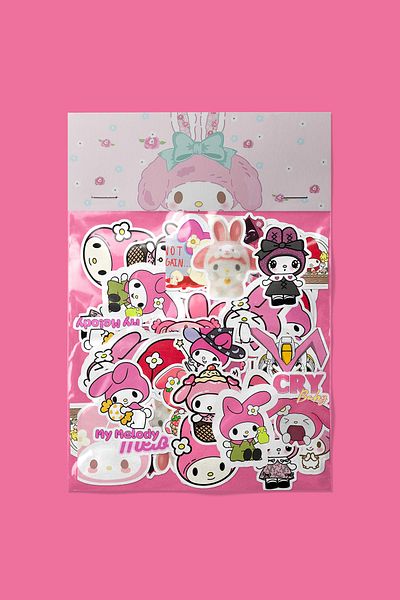 dadi ramba My Melody Sticker Pack - Bullet Journal - Agenda - Planner - Notebook - Laptop Sticker Decal