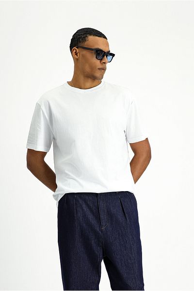 Kiğılı Crew Neck Oversize Cotton Printed T-Shirt