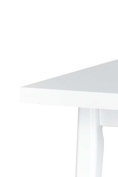 VİLİNZE Avanos Ahşap Sabit Mdf Beyaz Mutfak Masası - 80x140 Cm