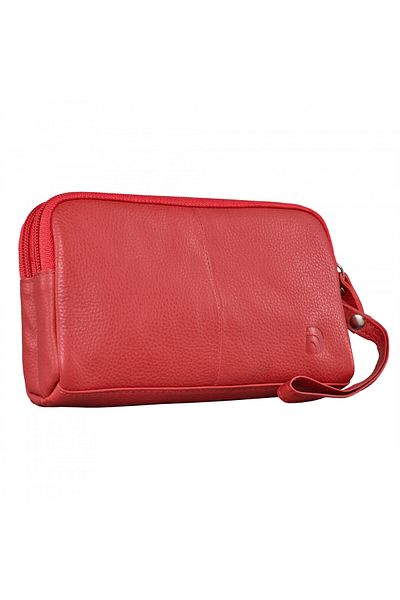 delis Women's Wallet, Naiara Pt1229, Genuine Leather, Red
