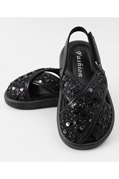 Mark & Mia صندل مزخرف من مارك وميا - أسود