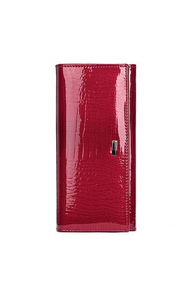 delis Women's Wallet, Azalea Pt1207, Genuine Leather, Red