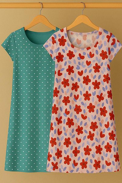 COTENCONCEPT 2 Casual Combed Cotton Fabrics - Comfortable Flowing Dress