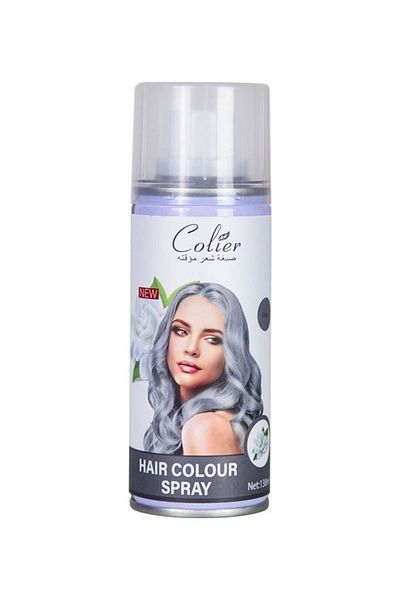 colier Color Temporary Hair Spray White 138ml Gray