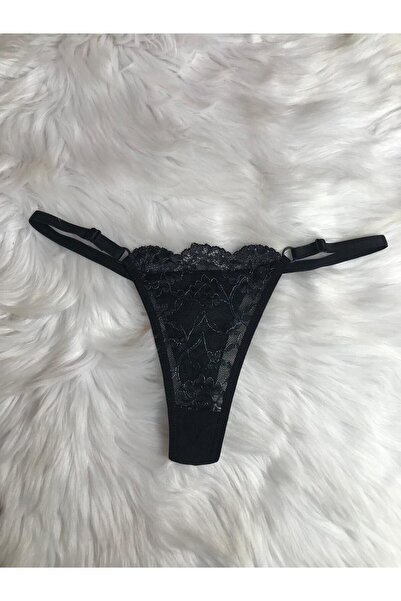 COLOR DE PIEL Kadın Tanga Külot Kombini 4lü ( 1 adet siyah-1 adet bordo- 1 adet ekru- 1adet pembe )