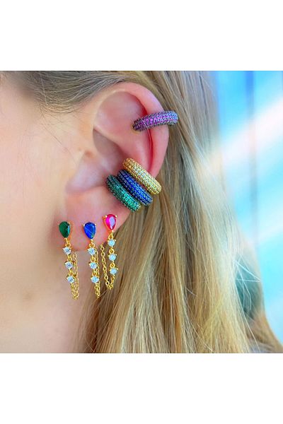 delis Long Earrings 925 Silver, Jw1037, Elegant Model, Gold Plated
