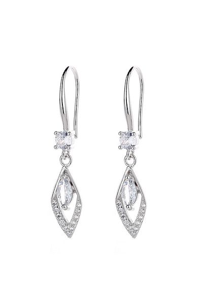 delis Cercei Argint 925, Jw831, Model Elegant, Placati Cu Rodiu