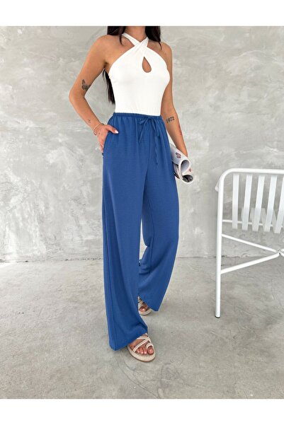 moda poni Широкі штани з тканини