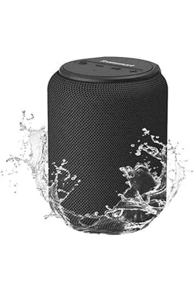 Tronsmart T6 Mini Upgraded 15w Portable Bluetooth Speaker, 24 Hours Playback, Ipx6 Waterproof Black