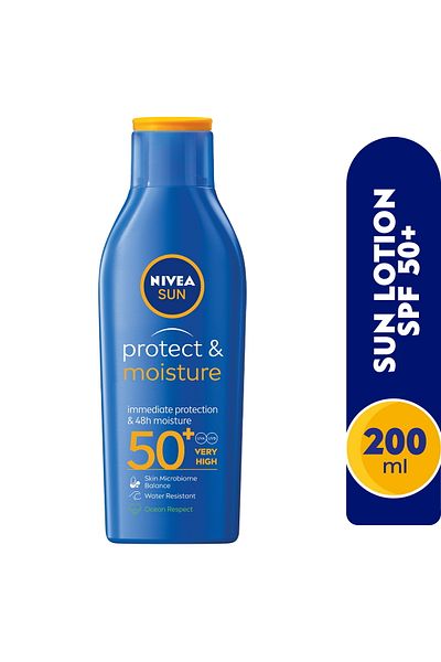 NIVEA Sun Lotion Sun Protect & Moisture SPF50+ 200 ml