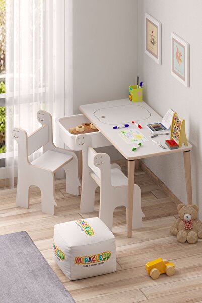MİRACLE 3D Çocuk  Çalışma Masası Aktivite Masası