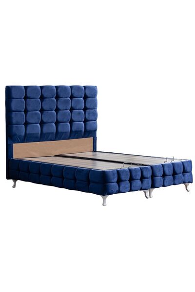 Setay Duke Lux Baza Başlık Deluxe Ortopedik Yatak Seti, Lacivert