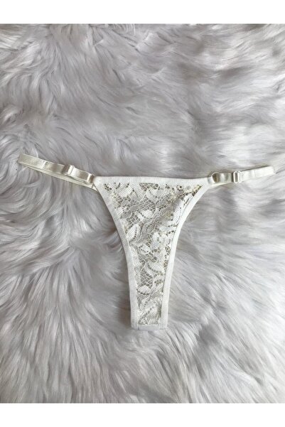 COLOR DE PIEL Kadın Tanga Külot Kombini 4lü ( 1 adet siyah-1 adet bordo- 1 adet ekru- 1adet pembe )