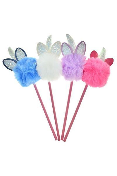Silka Unicorn Rabbit Pompom Pencil (1 Piece)