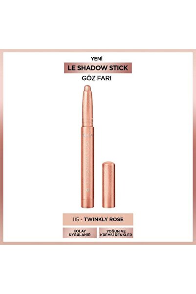 L'Oreal Paris L'Oréal Paris Le Shadow Stick Göz Farı - 115 Twinkly Rose