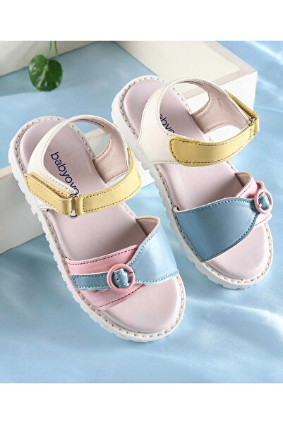 Babyoye صندل بيبيوي مع إغلاق فيلكرو - متعدد الألوان