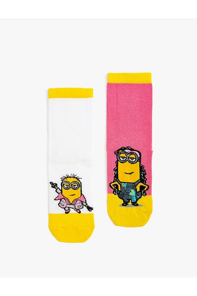 Koton Set of 2 Minions Printed Socks Licensed