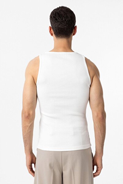 Antioch Ecru Slim Fit Men's Tank Top