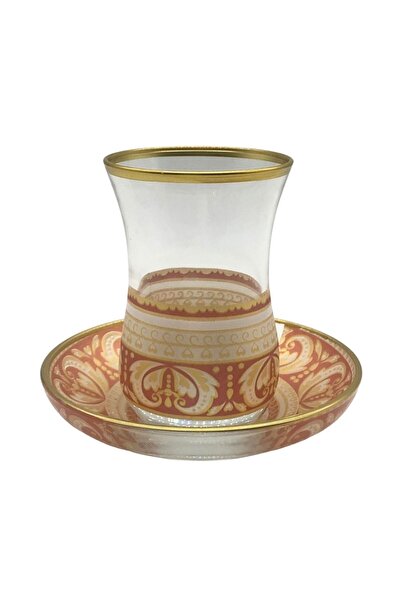 MEVLANA BAZAAR Patterned Tea Cup Set for 6 People