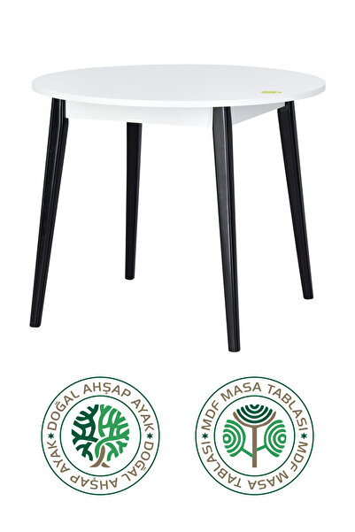 VİLİNZE Avanos Yuvarlak Sabit Mutfak Masası - Q90 Cm