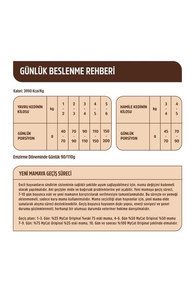 My Cat MyCat Original Az Tahıllı Somon Balıklı Yavru ve Anne Kuru Kedi Maması 1kg