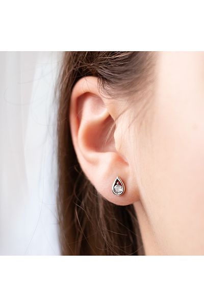 delis Cercei Argint 925, Jw911, Model Picatura, Placati Cu Rodiu
