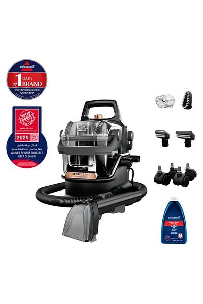 Bissell Hydrosteam 3700e Portable Deep Cleaner, 1000w Steam Technology For Carpets & Upholstery-black/copper