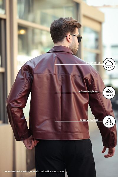 KOCCI Old Money Style Men's Oversize Vintage Biker Black Leather Jacket