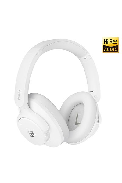 Tronsmart Q20s Hybrid Active Noise Cancelling Headphone, Wireless Over Ear Headphones With Mic White