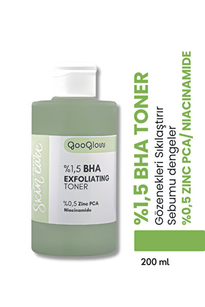 GOOGLOW % 1,5 Bha Exfoliating Toner / Siyah Nokta Karşıtı, Arındırıcı, Sebum ...