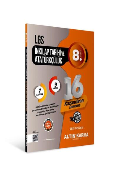 Altın Karma 8. Sınıf Lgs T.C. İnkılap Tarihi ve Atatürkçülük 16 lı Sarmal Den...