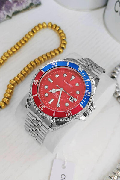 CATELLİ ساعة يد رجالية بسوار فولاذي وهيكل فولاذي مقاوم للماء ضمان لمدة عامين ...