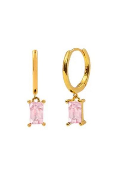 delis 925 Silver Earrings, Jw921, Elegant Model, Gold Plated