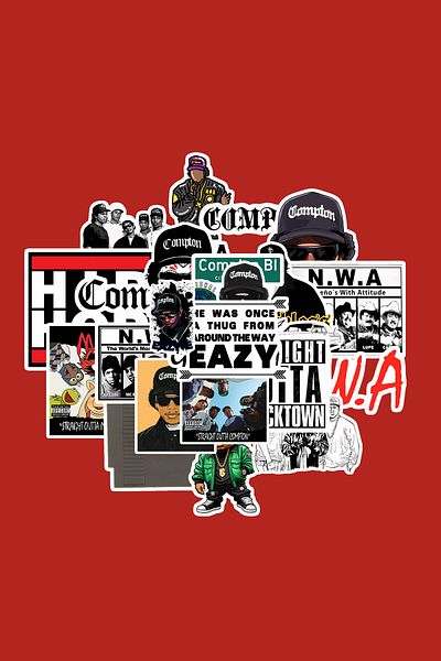 dadi ramba N.W.A Sticker Pack - Bullet Journal - Agenda - Planner - Notebook - Laptop Sticker Decal