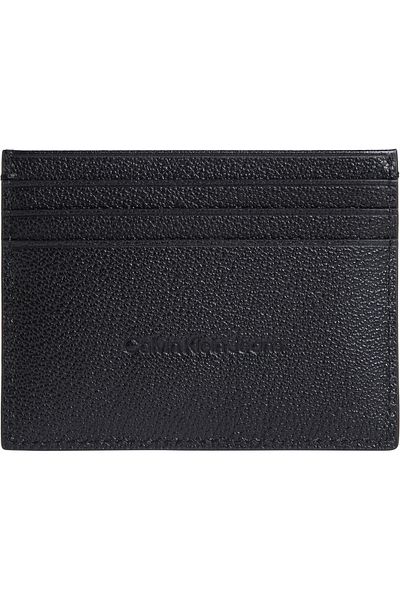 Calvin Klein Sculpted Impression Men's Black Card Holder