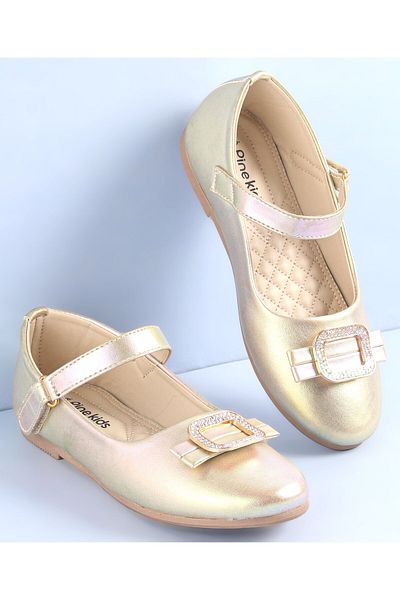 Pine kids Pine Kids Ballerinas with Velcro Closure - Golden