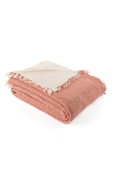 Rikka Home 100% Cotton Double Muslin Summer Blanket 210X225 Soft, Lightweight, Breathable, Double Sided