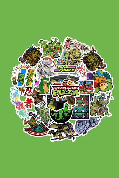 dadi ramba Ninja Turtles Sticker Pack - Bullet Journal - Planner - Notebook - Laptop Sticker Decal