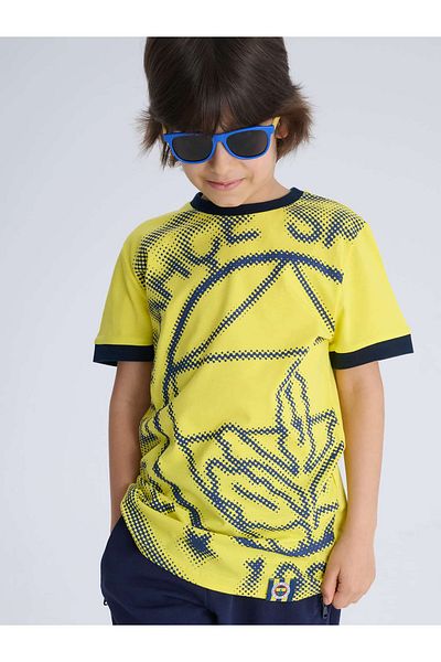 Fenerium Fenerbahçe Gelb Halbton Logo Tribüne Kinder Tshirt