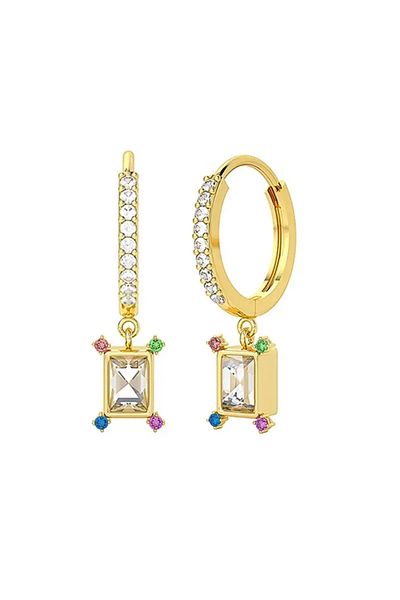 delis 925 Silver Earrings, Jw948, Elegant Model, Gold Plated
