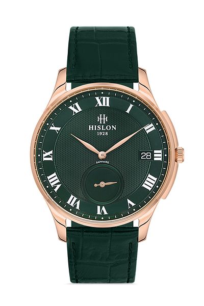 Hislon Cl120R-15Yr Green Classic Men's Wristwatch