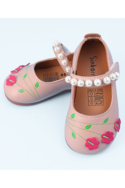 Mark & Mia حذاء مارك وميا مزين باللؤلؤ وتطريز الأزهار - وردي