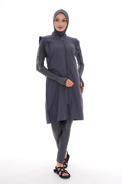 REMSA Full Covered Hijab - Spring Gray Swimsuit 2511