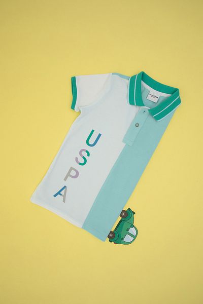 U.S. Polo Assn. Μπλουζάκι με γιακά Aqua Polo για αγόρια 50299836-VR007