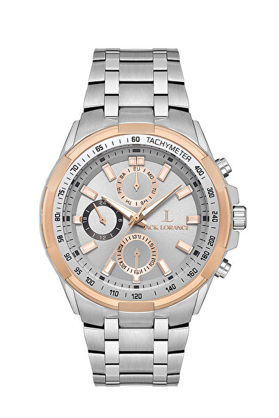 JACK LORANCE Jls0234103 Rose & Silver Steel Men's Wristwatch