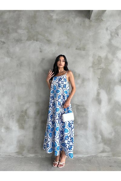Cistern İstanbul Rochie de vară cu modele cu bretele pentru femei