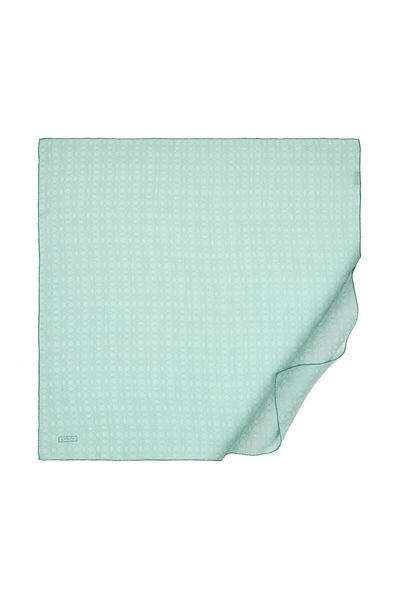 ipekevi Φουλάρι Four Seasons Water Green Monogram
