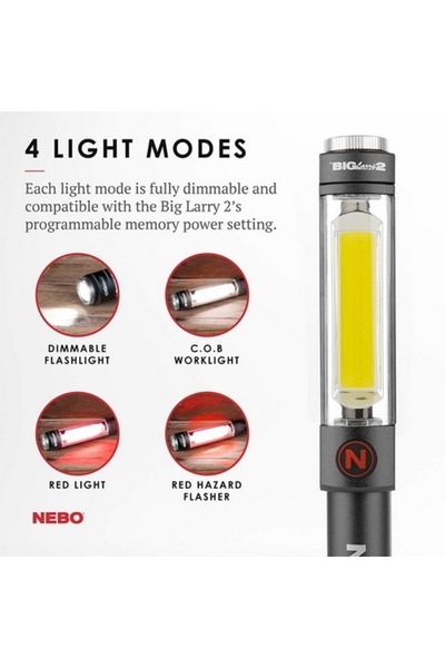 NEBO 6737 Big Larry 2 500 Lümen Led Fener